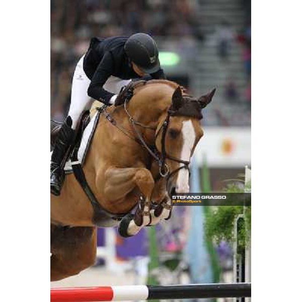 Janika Sprunger on Palloubet d\'Halong Grand Prix Rolex Rolex Fei World Cup Geneve,9th dec.2012 ph.IJRC/StefanoGrasso