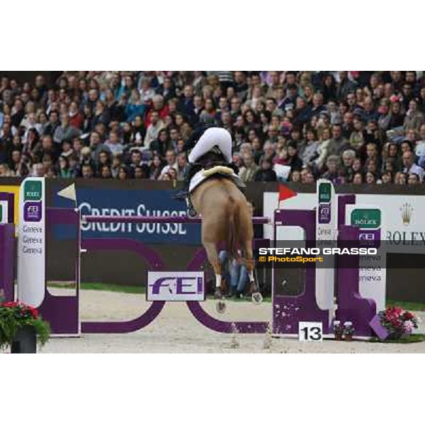 Janika Sprunger on Palloubet d\'Halong Grand Prix Rolex Rolex Fei World Cup Geneve,9th dec.2012 ph.IJRC/StefanoGrasso