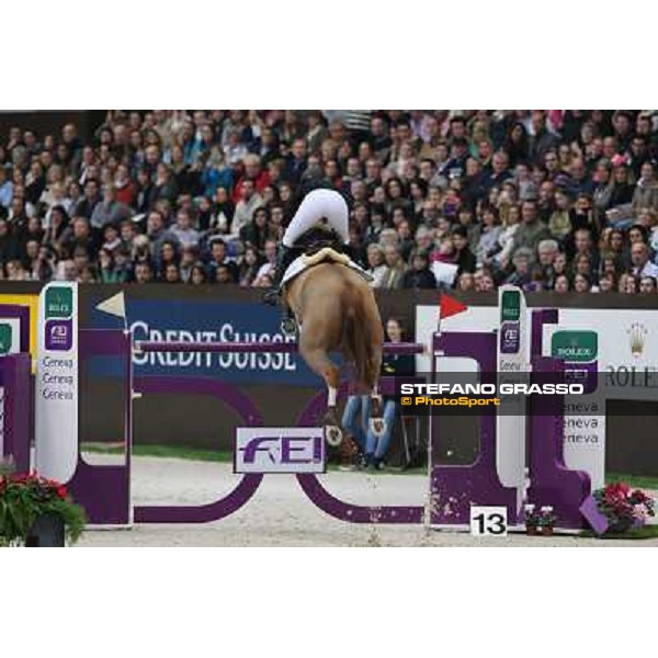 Janika Sprunger on Palloubet d\'Halong Grand Prix Rolex Rolex Fei World Cup Geneve,9th dec.2012 ph.IJRC/StefanoGrasso
