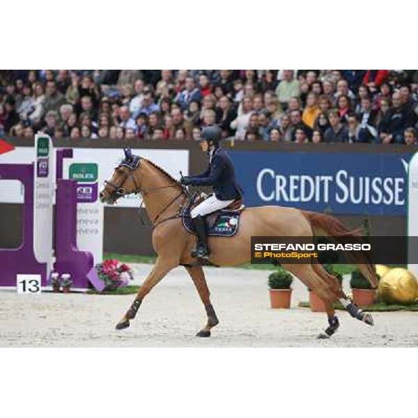 Eugenie Angot on Old Chap Tame Grand Prix Rolex Rolex Fei World Cup Geneve,9th dec.2012 ph.IJRC/StefanoGrasso