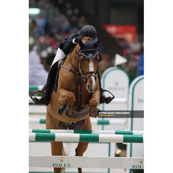 Eugenie Angot on Old Chap Tame Grand Prix Rolex Rolex Fei World Cup Geneve,9th dec.2012 ph.IJRC/StefanoGrasso