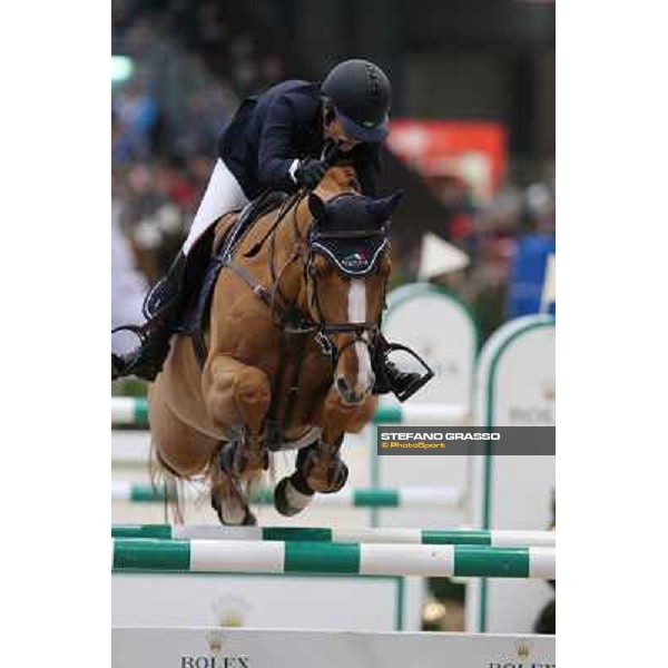Eugenie Angot on Old Chap Tame Grand Prix Rolex Rolex Fei World Cup Geneve,9th dec.2012 ph.IJRC/StefanoGrasso