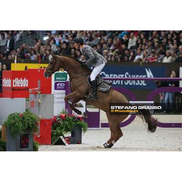 Ludger Beerbaum on Zinedine Grand Prix Rolex Rolex Fei World Cup Geneve,9th dec.2012 ph.IJRC/StefanoGrasso