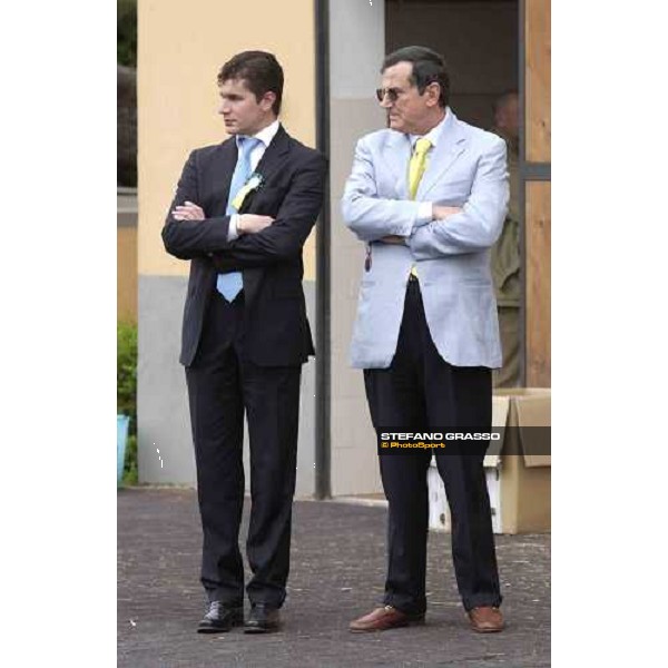 trainer Stefano Botti and dott. Luciano Salice Rome Capannelle 24th april 2005 ph. Stefano Grasso