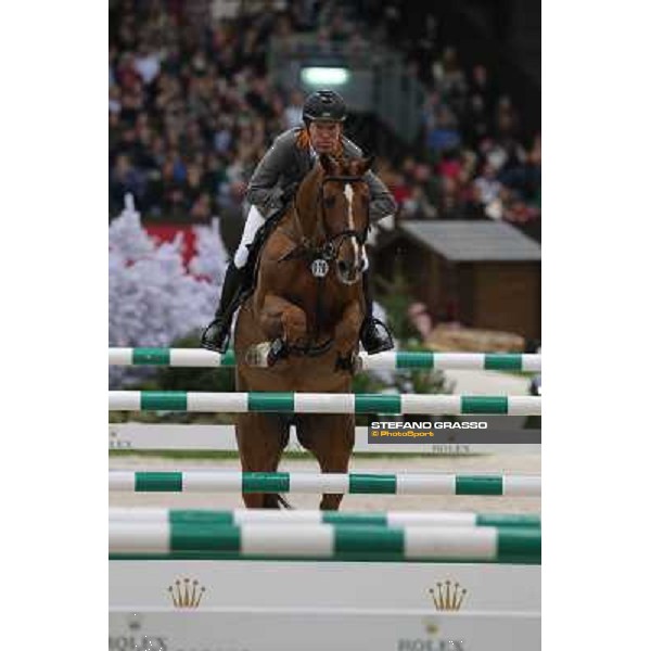 Ludger Beerbaum on Zinedine Grand Prix Rolex Rolex Fei World Cup Geneve,9th dec.2012 ph.IJRC/StefanoGrasso