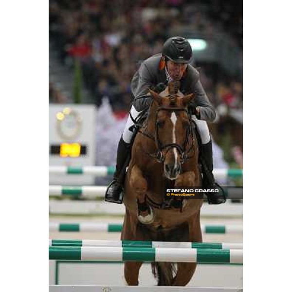 Ludger Beerbaum on Zinedine Grand Prix Rolex Rolex Fei World Cup Geneve,9th dec.2012 ph.IJRC/StefanoGrasso