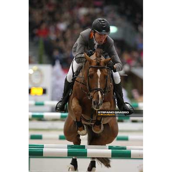 Ludger Beerbaum on Zinedine Grand Prix Rolex Rolex Fei World Cup Geneve,9th dec.2012 ph.IJRC/StefanoGrasso