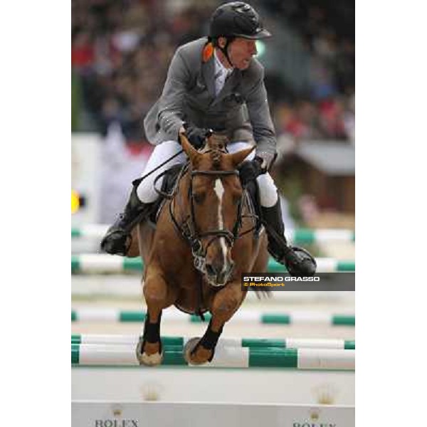 Ludger Beerbaum on Zinedine Grand Prix Rolex Rolex Fei World Cup Geneve,9th dec.2012 ph.IJRC/StefanoGrasso