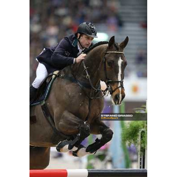 Denis Lynch on Abbervail Van Het Dingeshof Grand Prix Rolex Rolex Fei World Cup Geneve,9th dec.2012 ph.IJRC/StefanoGrasso