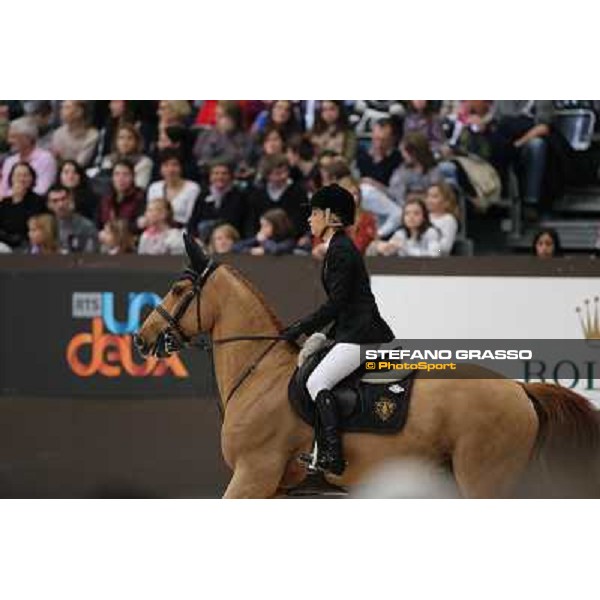 Edwina Tops-Alexander on Cevo Itot de Chateau Grand Prix Rolex Rolex Fei World Cup Geneve,9th dec.2012 ph.IJRC/StefanoGrasso
