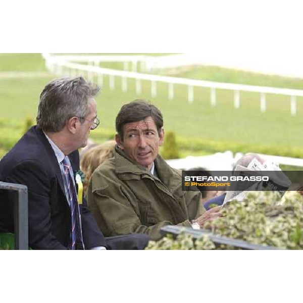 the trainer Mil Borromeo and Giorgio Guglielmi Rome Capannelle 24th april 2005 ph. Stefano Grasso