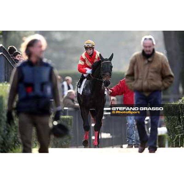 Salvatore Sulas on Regina Mundi Rome - Capannelle racecourse,23rd dec.2012 ph.Stefano Grasso