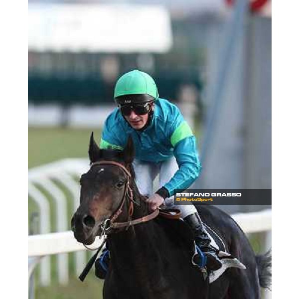 Premio Unire - Andrea Atzeni on Dogma Noir Rome - Capannelle racecourse,23rd dec.2012 ph.Stefano Grasso