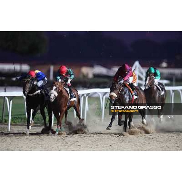 Cristiano Di Stasio on Onlyyouknowme wins the Premio Guido Ruffo della Scaletta beating Kheywunder and Capodarco Rome - Capannelle racecourse,23rd dec.2012 ph.Stefano Grasso