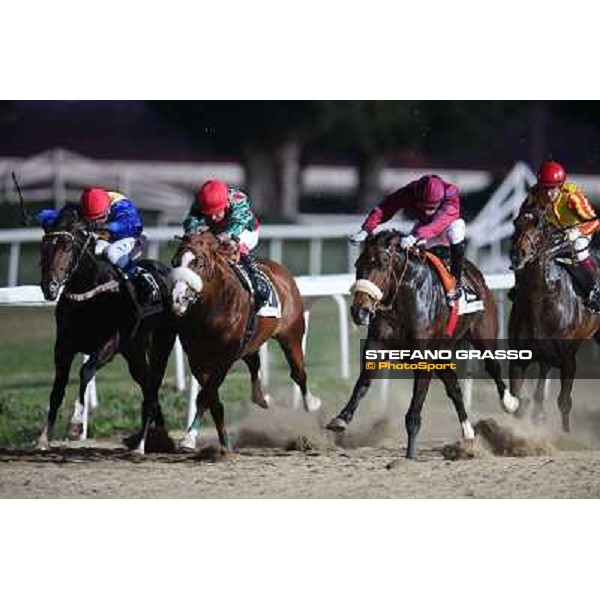 Cristiano Di Stasio on Onlyyouknowme wins the Premio Guido Ruffo della Scaletta beating Kheywunder and Capodarco Rome - Capannelle racecourse,23rd dec.2012 ph.Stefano Grasso