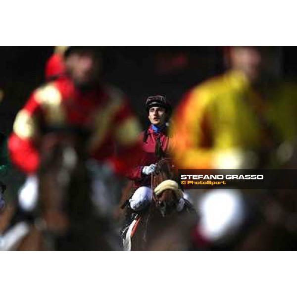 Cristiano Di Stasio returns home on Onlyyouknowme after winning the Premio Guido Ruffo della Scaletta Rome - Capannelle racecourse,23rd dec.2012 ph.Stefano Grasso