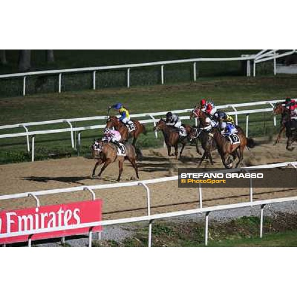 Salvatore Sulas on Regina Bella goes to win the Premio Soragna Rome - Capannelle racecourse,23rd dec.2012 ph.Stefano Grasso