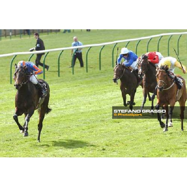 NEWMARKET, 30 Avril 2005. The 2000 Guinéas Stakes. \'FOOTSTEPINTHESTAND\' Jockey: Kieren Fallon Entraineur: Aidan O\'Brien Propriétaire: Mickael Tabor et Mme John Magnier.