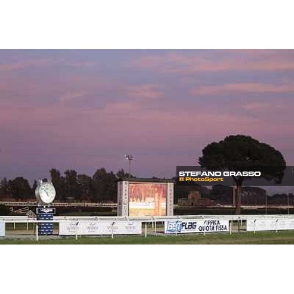 Sunset at Capannelle racecourse Rome - Capannelle racecourse,23rd dec.2012 ph.Stefano Grasso