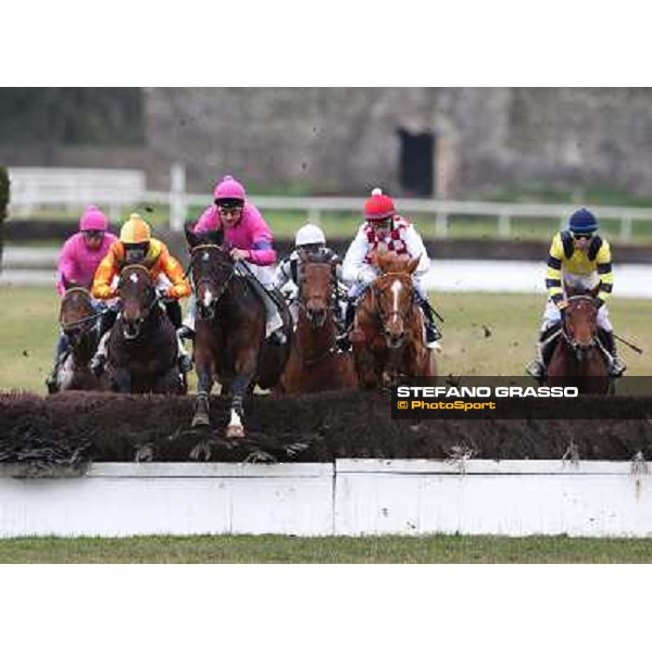 Raffaele Romano and Serica win the Premio Criterium D\'Inverno Rome, Capannelle racecourse, 12th january 2013 ph.Stefano Grasso