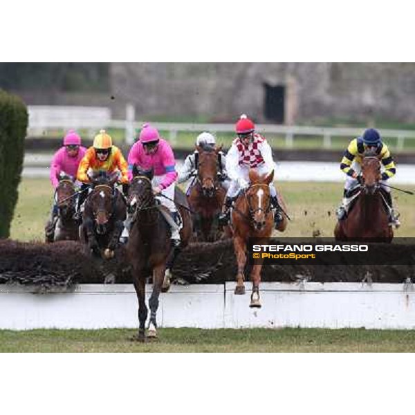 Raffaele Romano and Serica win the Premio Criterium D\'Inverno Rome, Capannelle racecourse, 12th january 2013 ph.Stefano Grasso