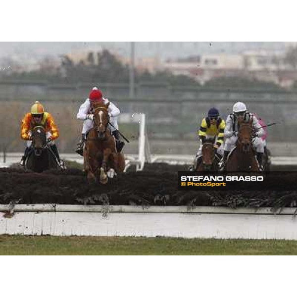 Raffaele Romano and Serica win the Premio Criterium D\'Inverno Rome, Capannelle racecourse, 12th january 2013 ph.Stefano Grasso