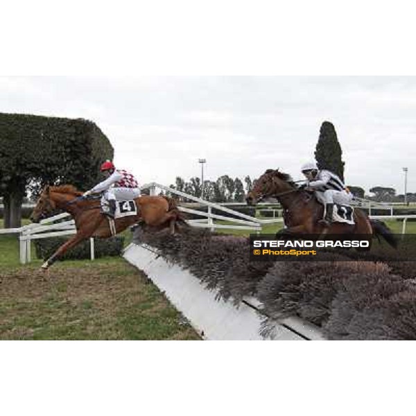 Raffaele Romano and Serica win the Premio Criterium D\'Inverno Rome, Capannelle racecourse, 12th january 2013 ph.Stefano Grasso