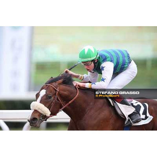 Davide Satalia on Holy Balet goes to win the Premio Riccardo Agriformi Rome, Capannelle racecourse, 12th january 2013 ph.Stefano Grasso