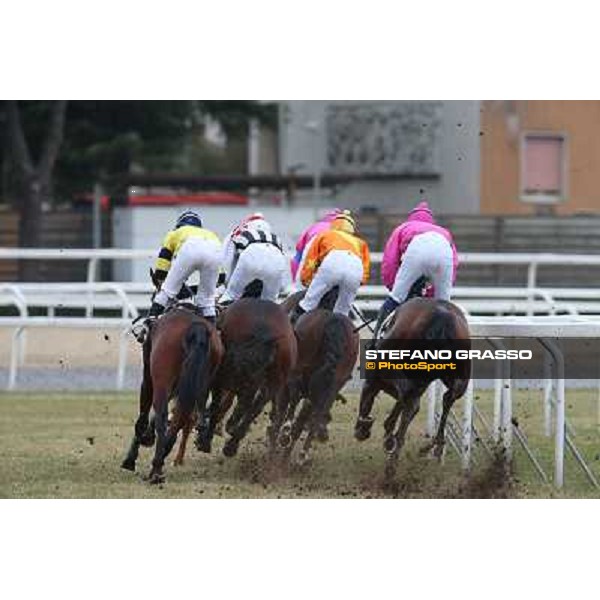 Raffaele Romano and Serica winners of the Premio Criterium D\'Inverno Rome, Capannelle racecourse, 12th january 2013 ph.Stefano Grasso