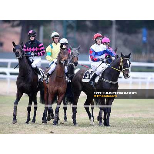Josef Bartos and Taxe Comprise winners of the 35° Steeple Chase dell Capannelle Rome, Capannelle racecourse, 12th january 2013 ph.Stefano Grasso