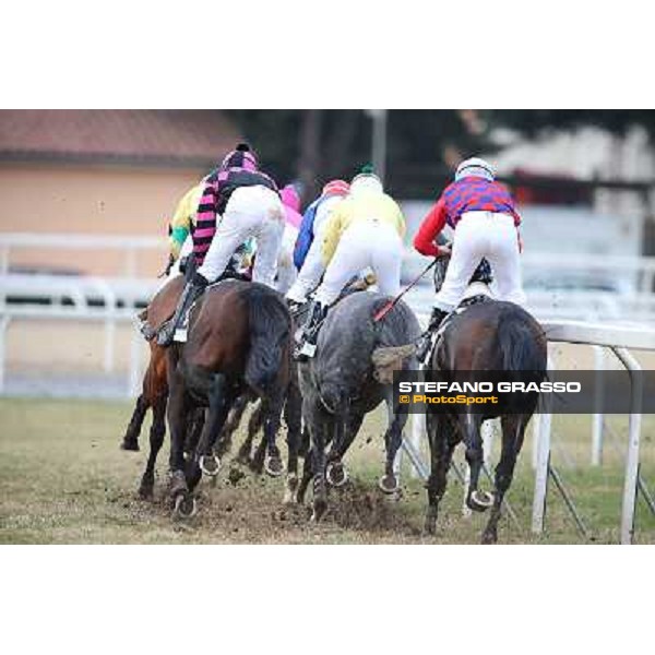 Josef Bartos and Taxe Comprise winners of the 35° Steeple Chase dell Capannelle Rome, Capannelle racecourse, 12th january 2013 ph.Stefano Grasso