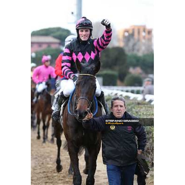 Josef Bartos and Taxe Comprise winners of the 35° Steeple Chase dell Capannelle Rome, Capannelle racecourse, 12th january 2013 ph.Stefano Grasso