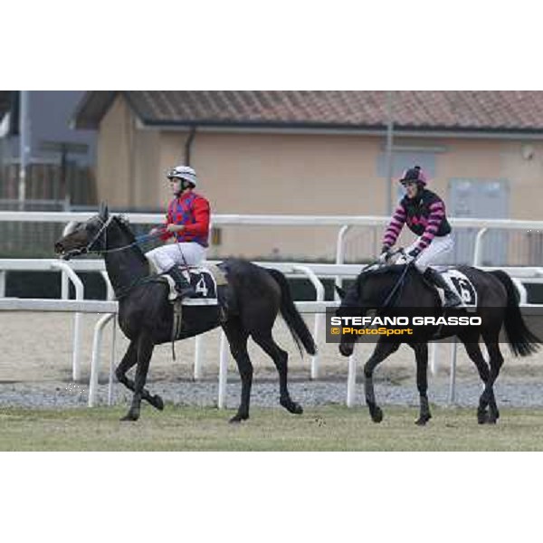 Taxe Comprise and Master Silvia 35° Steeple Chase delle Capannelle Rome, Capannelle racecourse, 12th january 2013 ph.Stefano Grasso