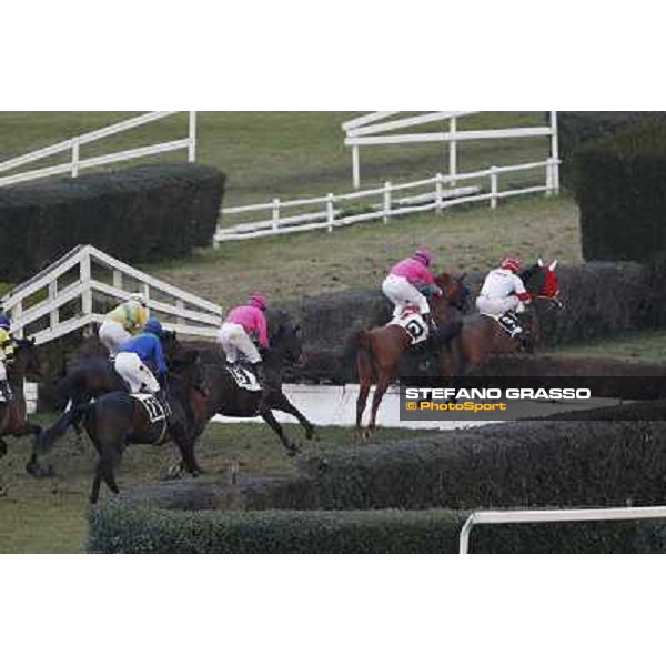 Josef Vana jr. and Torres Run win the Premio Vera Spezia 35° Steeple Chase delle Capannelle Rome, Capannelle racecourse, 12th january 2013 ph.Stefano Grasso