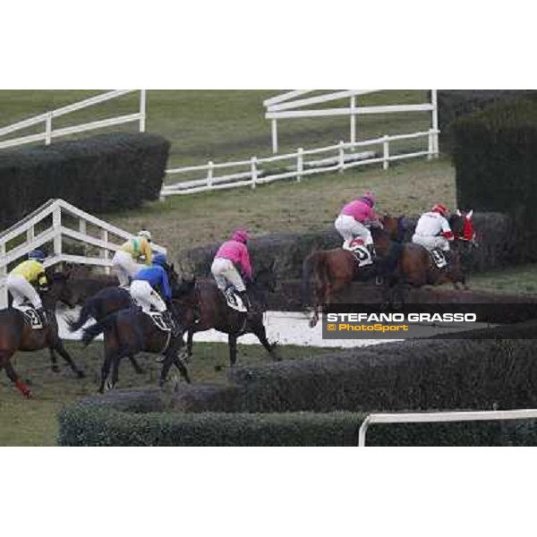 Josef Vana jr. and Torres Run win the Premio Vera Spezia 35° Steeple Chase delle Capannelle Rome, Capannelle racecourse, 12th january 2013 ph.Stefano Grasso