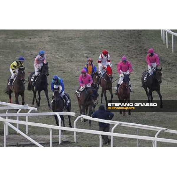 Josef Vana jr. and Torres Run win the Premio Vera Spezia 35° Steeple Chase delle Capannelle Rome, Capannelle racecourse, 12th january 2013 ph.Stefano Grasso