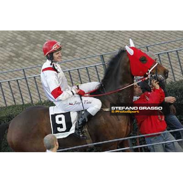 Josef Vana jr. and Torres Run win the Premio Vera Spezia 35° Steeple Chase delle Capannelle Rome, Capannelle racecourse, 12th january 2013 ph.Stefano Grasso