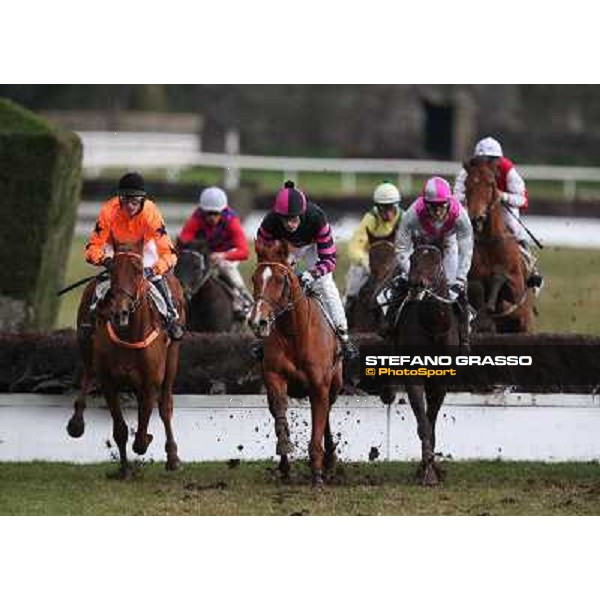 Josef Bartos and Cross Fade win the 65° Gran Corsa di Siepi di Roma Rome, Capannelle racecourse, 19th january 2013 ph.Stefano Grasso