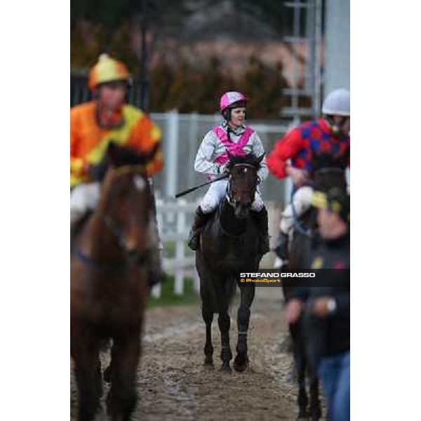 Josef Bartos and Cross Fade win the 65° Gran Corsa di Siepi di Roma Rome, Capannelle racecourse, 19th january 2013 ph.Stefano Grasso