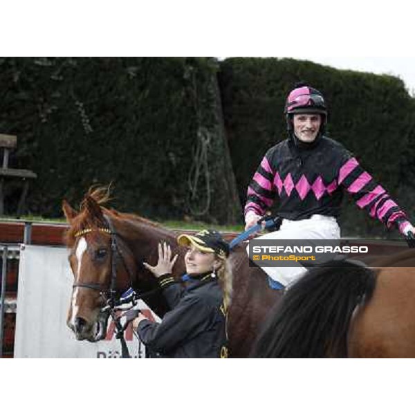 Josef Bartos and Cross Fade win the 65° Gran Corsa di Siepi di Roma Rome, Capannelle racecourse, 19th january 2013 ph.Stefano Grasso