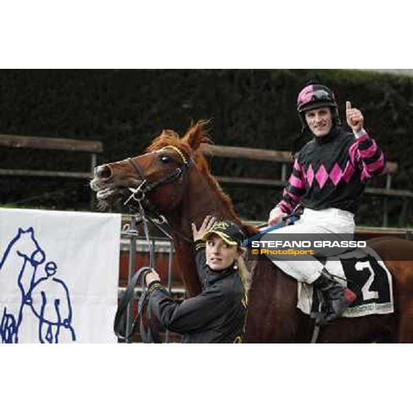 Josef Bartos and Cross Fade win the 65° Gran Corsa di Siepi di Roma Rome, Capannelle racecourse, 19th january 2013 ph.Stefano Grasso