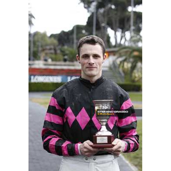 Josef Bartos and Cross Fade win the 65° Gran Corsa di Siepi di Roma Rome, Capannelle racecourse, 19th january 2013 ph.Stefano Grasso