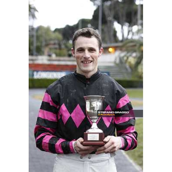 Josef Bartos and Cross Fade win the 65° Gran Corsa di Siepi di Roma Rome, Capannelle racecourse, 19th january 2013 ph.Stefano Grasso