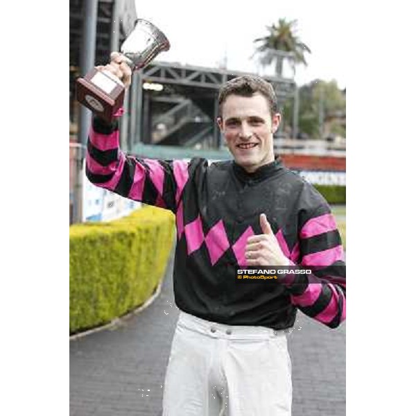Josef Bartos and Cross Fade win the 65° Gran Corsa di Siepi di Roma Rome, Capannelle racecourse, 19th january 2013 ph.Stefano Grasso