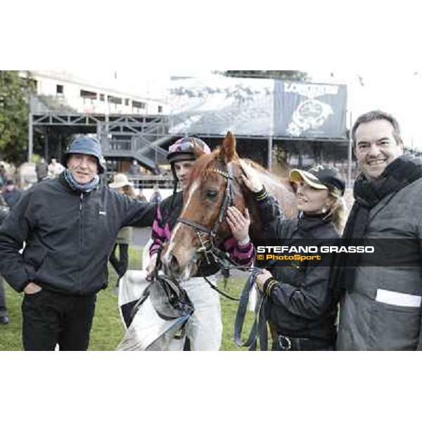 Josef Bartos and Cross Fade win the 65° Gran Corsa di Siepi di Roma Rome, Capannelle racecourse, 19th january 2013 ph.Stefano Grasso
