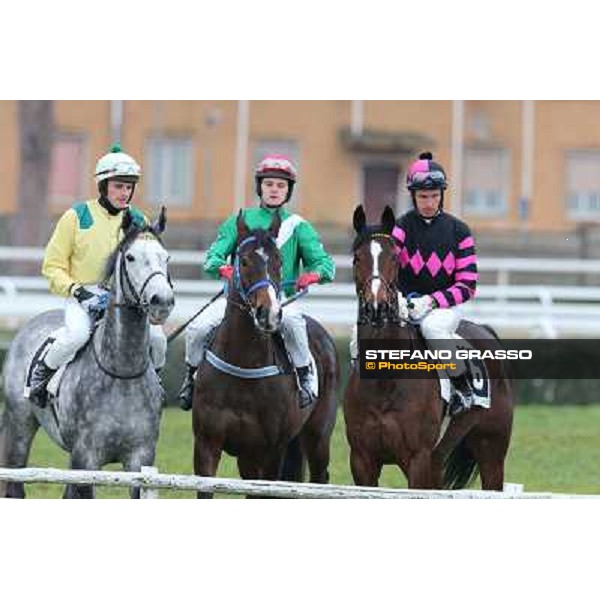 Raffaele Romano and Wan win the 124° Grande Steeple Chase di Roma - Mem.Gen.Mario Argenton Rome, Capannelle racecourse, 19th january 2013 ph.Stefano Grasso