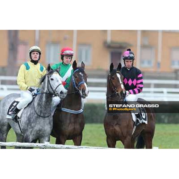 Raffaele Romano and Wan win the 124° Grande Steeple Chase di Roma - Mem.Gen.Mario Argenton Rome, Capannelle racecourse, 19th january 2013 ph.Stefano Grasso