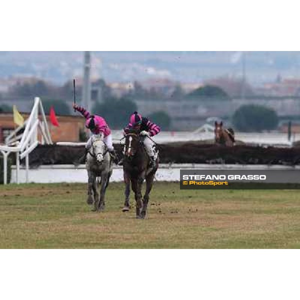Raffaele Romano and Wan win the 124° Grande Steeple Chase di Roma - Mem.Gen.Mario Argenton Rome, Capannelle racecourse, 19th january 2013 ph.Stefano Grasso