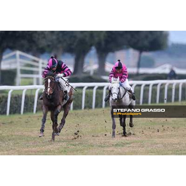 Raffaele Romano and Wan win the 124° Grande Steeple Chase di Roma - Mem.Gen.Mario Argenton Rome, Capannelle racecourse, 19th january 2013 ph.Stefano Grasso