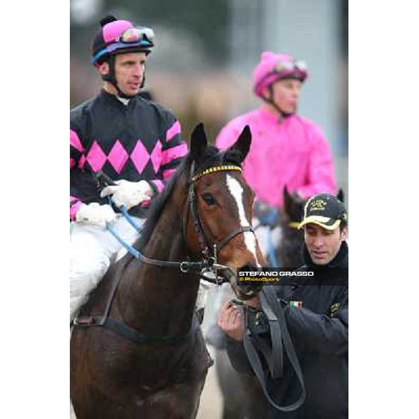 Raffaele Romano and Wan win the 124° Grande Steeple Chase di Roma - Mem.Gen.Mario Argenton Rome, Capannelle racecourse, 19th january 2013 ph.Stefano Grasso